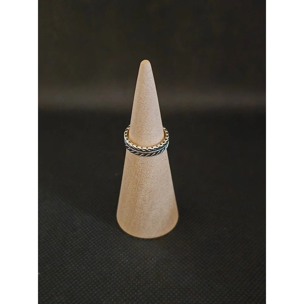 Feather Wrap Ring Adjustable Boho Oxidized Band Jewelry